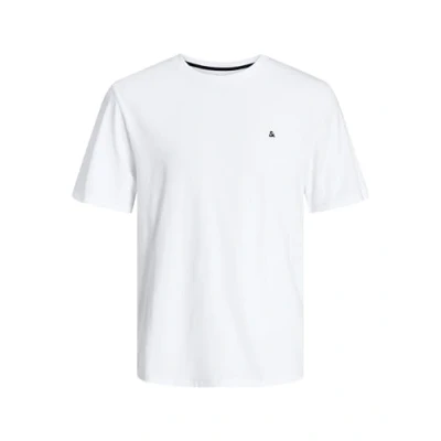 Afbeelding van Jack &amp; Jones PLUS SIZE Einfarbig Tshirt basic, Heren, Maat: 4XL, White