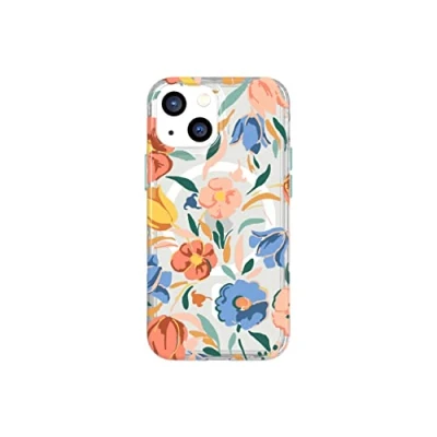 Afbeelding van tech21 Evo Art iPhone 13 mini bloemenboeket compatibel met Apple Magsafe geïntegreerde beschermhoes 3,7 m bescherming tegen meerdere vallen