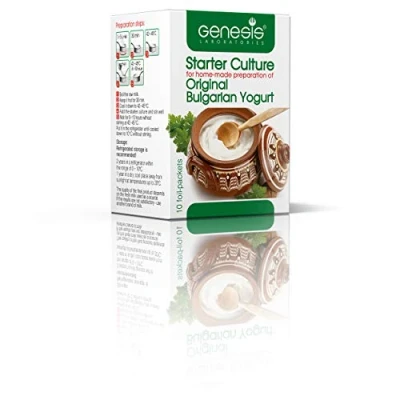 Afbeelding van Genesis Bulgaarse Yoghurtcultuurstarter Traditionele yoghurtculturen voor 50L yoghurt Ideaal yoghurtmakers Natuurlijk yoghurtferment Probiotisch en gezond