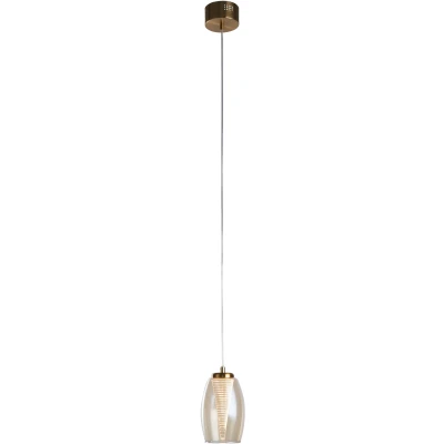 Afbeelding van Searchlight 1 lichts hanglamp Cyclone brons 97291 1CP