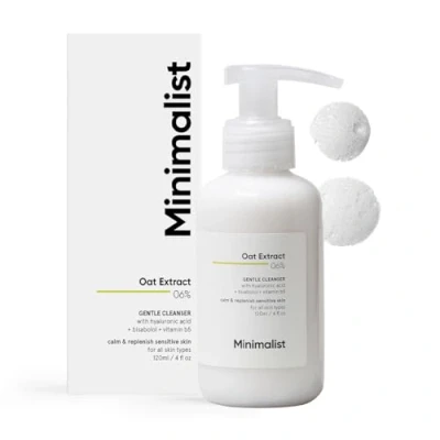 Afbeelding van Verem Minimalist Gentle Cleanser 6% Haverextract voor de gevoelige huid, hydraterend, sulfaatvrij, niet drogend, irriterend, zachte gezichtsreiniging met hyaluronzuur (120 ml)