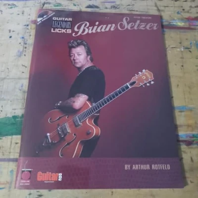 Afbeelding van Brian setzer guitar legenda licks guitare +enregistrements online