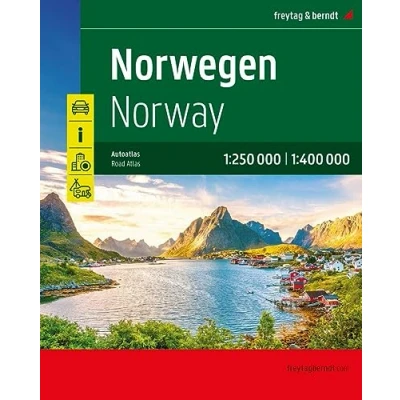 Afbeelding van FREYTAG &amp; BERNDT ATLAS NOORWEGEN: wegenatlas schaal 1 :2 50.000 1:400.000: GRAAN SP