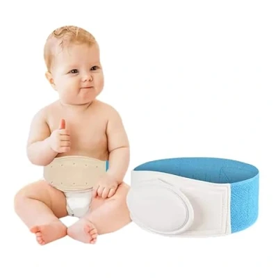 Afbeelding van Baby navelbreuk riem. Verstelbare navelbreukgordel. Orthopedische band met navelsteun. Net om het verband van de navelstreng te beschermen Belltop (Blauw)