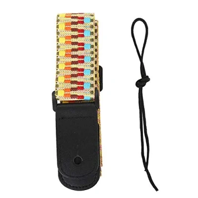 Afbeelding van Ukulele Schouderband Accessoire Kid Band Exotische Regenboog Verstelbare 4 String Hawaii Gitaar Boheemse Stijl