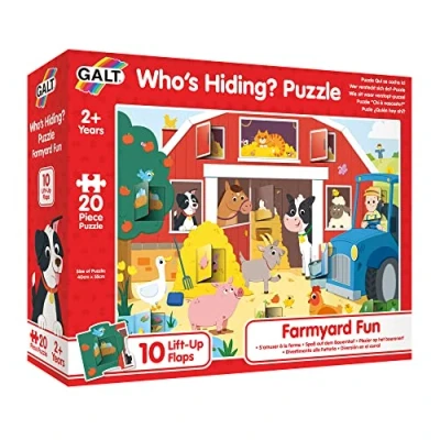 Afbeelding van GALT Toys Animals Who&#039;s Hiding Puzzle Farmyard Fun (James 1)