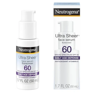 Afbeelding van Neutrogena Ultra Sheer Moisturizing Face Serum with Vitamin E &amp; SPF 60+,