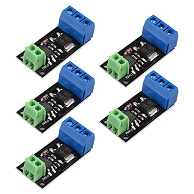 Afbeelding van HALJIA 5 Stuks FR120N MOS Module MOSFET Controle Veld Effect Isolatie Buis FET Vervanging Relais 100V 9.4A voor Arduino
