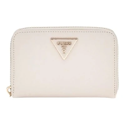 Afbeelding van Guess Laurel Medium Zip Around Dames Portemonnee Zwart One Size