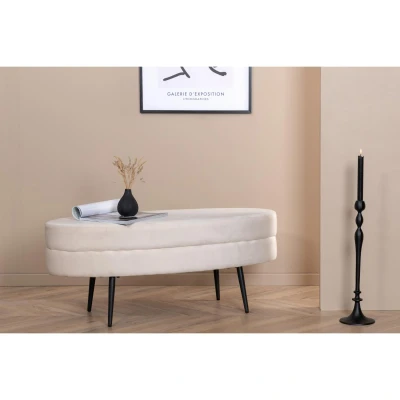 Afbeelding van Svea Axel hocker Velvet beige