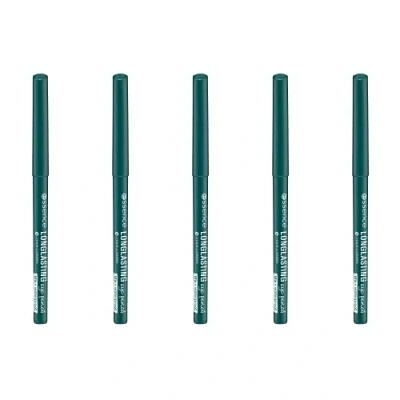 Afbeelding van Essence LONG LASTING Oogpotlood, nr. 12 i have a green, groen, definiërend, langdurig, veganistisch, waterbestendig, microplastic deeltjes vrij, verpakking van 5 stuks (5 x 0,28 g)
