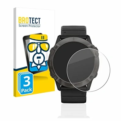 Afbeelding van BROTECT Tempered Glass Screen Protector voor Garmin Fenix 6X Pro (3 Stuks) 9H Gehard Glas Scherm Beschermer