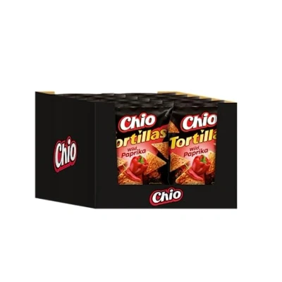 Afbeelding van Chio Tortillas Wild Paprika 110 g, 12 stuks (12 x g)