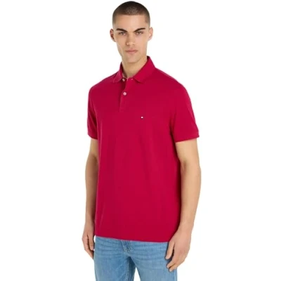 Afbeelding van Tommy Hilfiger Poloshirt, Heren, Maat: XS, Royal berry