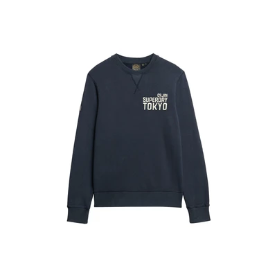 Afbeelding van Superdry Mannen Workwear Sweatshirt met Applicatie Blauw Grootte: XL