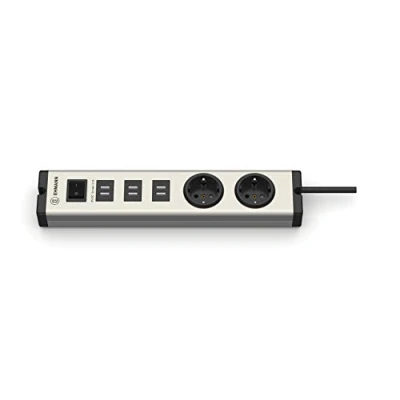 Afbeelding van Ehmann USB oplader Aantal uitgangen: 6 x, 2 x USB, Randaarde stopcontact