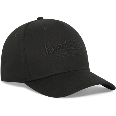 Afbeelding van Heren Petten met Ballin Est. 2013 Logo Cap Zwart Print Maat one size