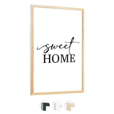 Afbeelding van Edihome, Fotolijst A3 (1 stuk), 29,7 x 42 cm, hout, acrylfolie, voor afstuderen, poster, bruiloft, communie, diploma&#039;s (bruin, 1 stuks)
