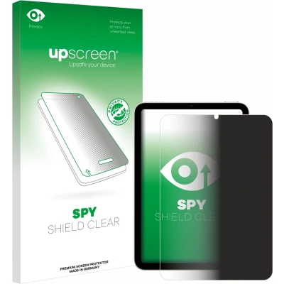 Afbeelding van upscreen Privacy Schermbeschermer voor Apple iPad Mini 6 WiFi 2021 Screen Protector Anti Spy, Antikras, Vingerafdruk