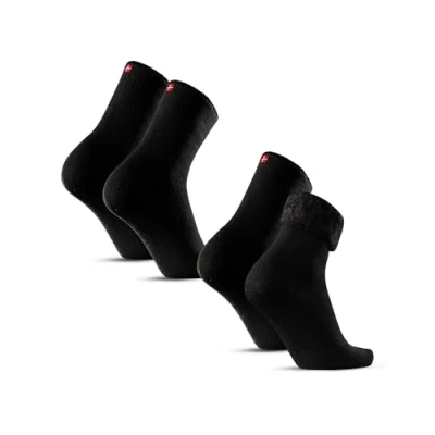 Afbeelding van DANISH ENDURANCE Thermosokken voor Heren en Dames, 2 Pack, Houden Warmte Vast, Perfect Koude Winters, isolerend, Warm, Zacht, Comfortabel, Zwart, 39 42