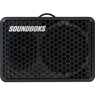 Afbeelding van SOUNDBOKS Go Draagbare bluetooth luidspreker, USB C oplaadbatterij, compacte performance luidspreker voor onderweg, spatwater en schokbestendig, 40 uur batterijduur, 121 dB (zwart)