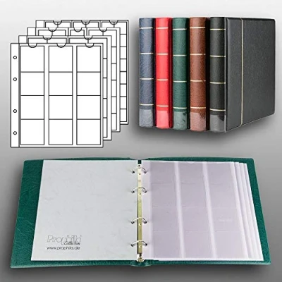 Afbeelding van Prophila Kobra coin album with 4 Cases for 110 coins green