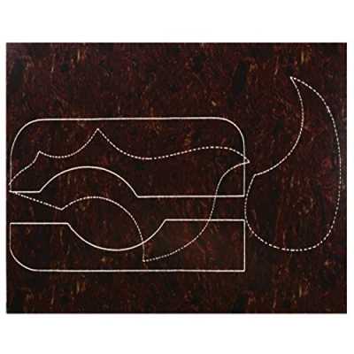 Afbeelding van Pickguard blank tortoise zelfklevend 20x25cm