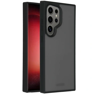 Afbeelding van Samsung Galaxy S24 Ultra Hoesje Kunststof Accezz Hardcase/Backcover Zwart Telefoonhoesje Shockproof/Valbescherming