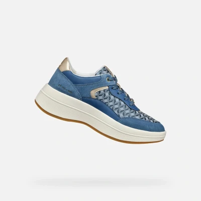 Afbeelding van Geox D Spherica ECUB3 Sneakers laag, Dames, Maat: 38, Avio Textiel/ synthetisch