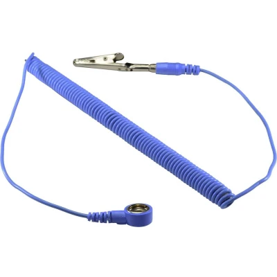 Afbeelding van TRU Components 1571685 SpKL 10 183 SK ESD aardingskabel 1,83 m drukknop mm, krokodillenklem
