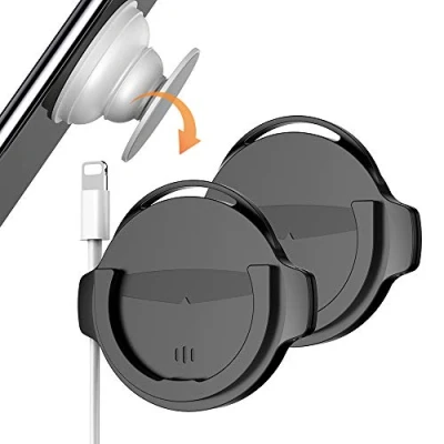 Afbeelding van FadyDail 2 stuks Socket Telefoon Mount voor Auto Houder Siliconen Grip met Lijn Clip Opvouwbare Gebruiker Gebruikt op Dashboard, Home, Kantoor, Keuken, Muur Compatibel iPhone