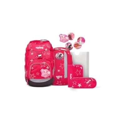 Afbeelding van ergobag set ergonomische schoolrugzak, 6 delig, Cinbärella roze, Eén maat, schooltassenset