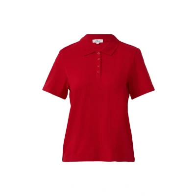 Afbeelding van s.Oliver Poloshirt, Dames, Maat: 40, Rot