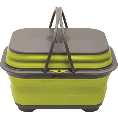 Afbeelding van Outwell Collaps Opvouwbare Afwasteil Met Handvat En Deksel Shadow Green Groen Wasbakken