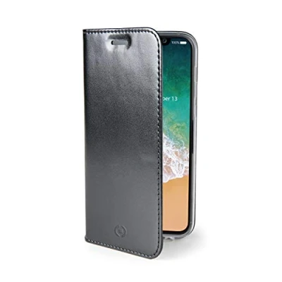 Afbeelding van Celly Telefoonhoes Iphone X/xs Kunstleer Zwart