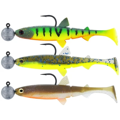 Afbeelding van Westin HypoTeez Shadtail R &#039;N 6.5cm Dark Water Mix 21 (3g) (3 Stuks) Shad