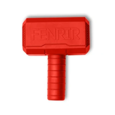 Afbeelding van Fenrir Hammer Dog Chew Toy Sterk Rubber Vulbaar Verrijking Speelgoed voor Kauwers (Rood, Medium)