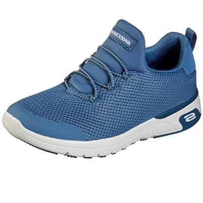 Afbeelding van Skechers Dames Marsing Waiola SRC schoen voor de gezondheidszorg, blauw wit, 35.5 EU