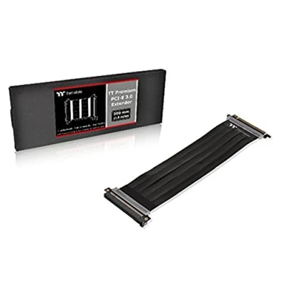 Afbeelding van Thermaltake TT Gaming PCI E x16 3.0 verlengkabel, 200 mm, AC 053 CN1OTN C1, zwart