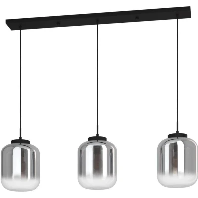 Afbeelding van Stars of Light Zwarte hanglamp Bulciago 3 lichts 390104