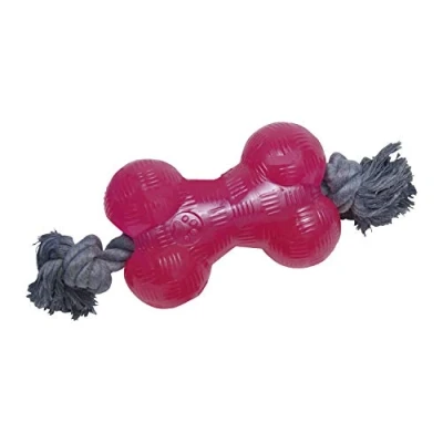 Afbeelding van Dog chewing toy Gloria TPR With string Pink Size M (14 cm)