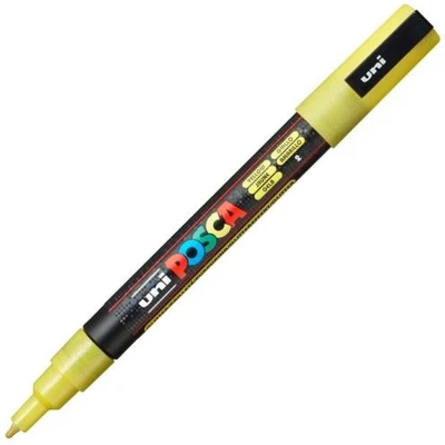 Afbeelding van Markeerstift POSCA PC 3ML Purpurine Geel 6 Stuks