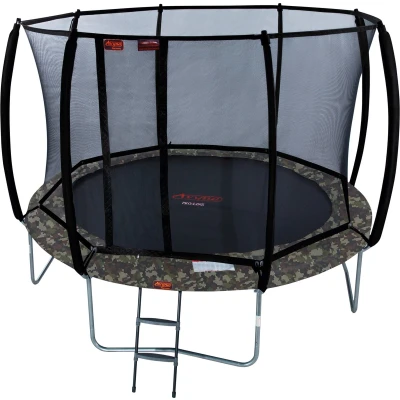 Afbeelding van Trampoline Avyna Pro Line 430 + Royal Class Veiligheidsnet Ladder Camouflage