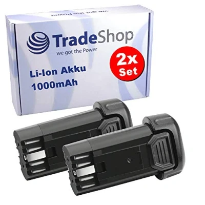 Afbeelding van 2x hoogwaardige Li Ion accu voor DeWalt nickschroevendraaier DCB095 DCF680 DCF680N1 DCF680N2 DCF680G2 DCF680G2F QW DCF682 DW4390 DCB080 / 7,2V 1000mAh