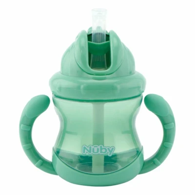 Afbeelding van Nuby Flip It Rietjesbeker Groen 240ml