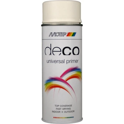 Afbeelding van Motip Deco Universal Primer Lakspray Hoogglans 0,4l Wit