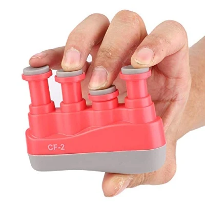 Afbeelding van Drfeify Vingerversterker, draagbare vingertrainer, variabele handvinger, sterkte, spankracht, trainingsapparaat, auto modelonderdelen voor kinderen (rood) model speelgoed