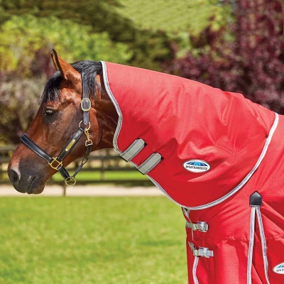 Afbeelding van Weatherbeeta Lite Neck Rug Comfitec Classic Red/Silver/Navy Cob