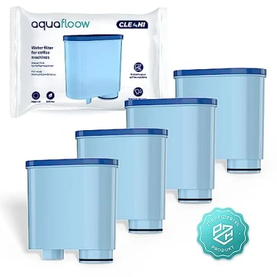 Afbeelding van Aquafloow 4x Waterfilter CLEANI voor Saeco en Philips Koffiemachines Compatibel met AquaClean CA6903/10 CA6903/22 CA6903 Kalkfilter, Filterpatroon Koffieautomaten