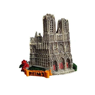 Afbeelding van Reims Kathedraal Frankrijk 3D Koelkast Magneet Souvenir Gift, Huis &amp; Keuken Decoratie Magnetische Sticker Collectie